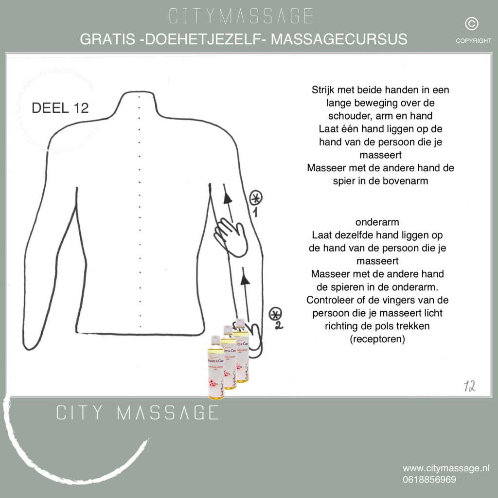 DOEHETJEZELF gratis massagecursus 12 City Massage Tilburg ontspanningsmassage